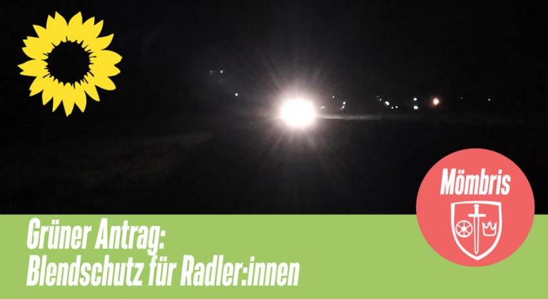 Grüner Antrag: Blendschutz für Fußgänger:innen und Radler:innen